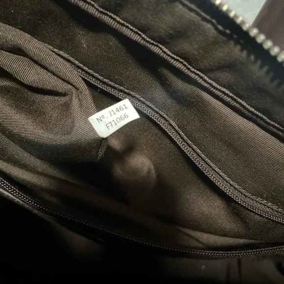 Coach Slim Bicolor Leather Briefcase - Picture 9 of 13